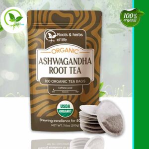 ASHWAGANDHA ROOT TEA BAGS ORGANIC - 100 CT