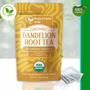 DANDELION ROOT ROASTED TEA BAGS ORGANIC - 20 CT