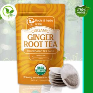 GINGER ROOT TEA BAGS ORGANIC - 20 CT