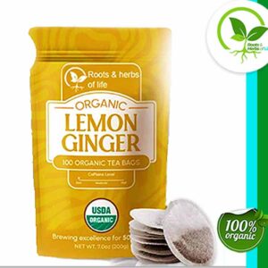 LEMON GINGER TEA BAGS ORGANIC - 20 CT