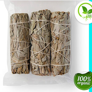 BABY WHITE SAGE BUNDLES, WILDCRAFTED 3 PACK